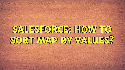 Salesforce: How to sort Map by values?