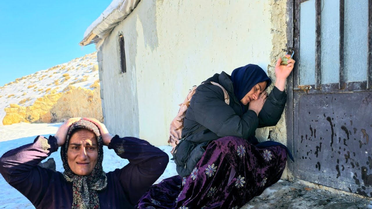 Homeless mother's emergency escape to snowy mountains in critical conditions😱