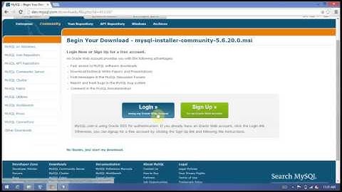 Download MySQL installer for windows 8.1