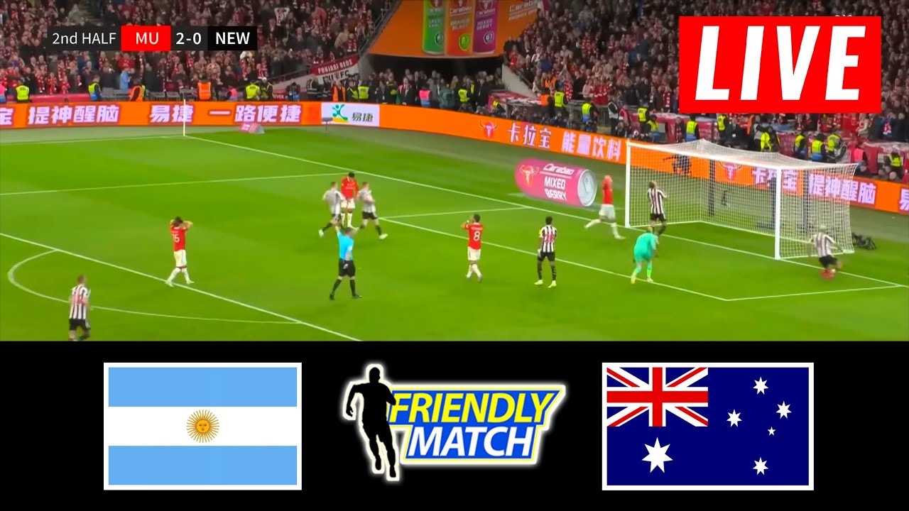 Argentina vs Australia Fifa Friendly Football Match 2023 Argentina Live Pes 21