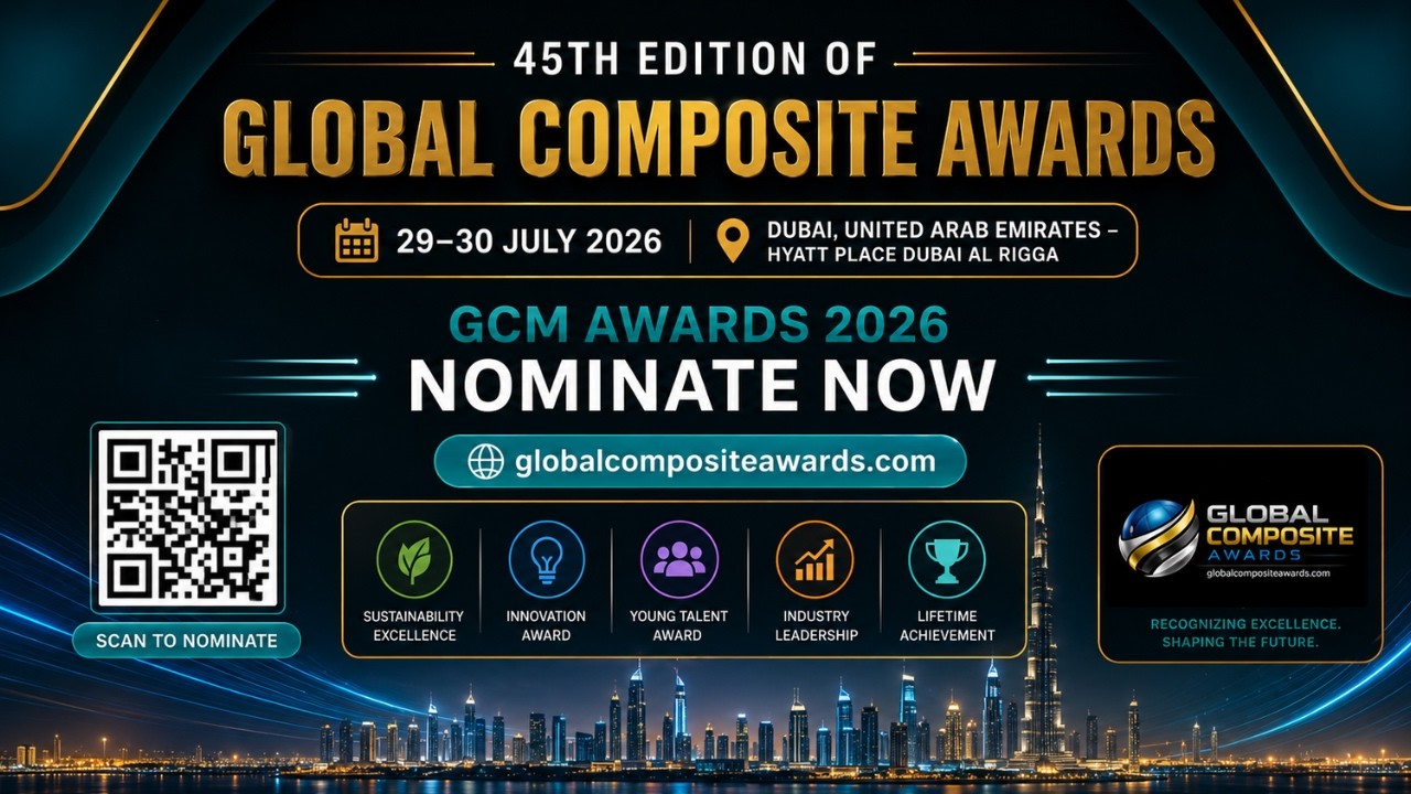 45th Edition of Global Composite Awards | 29–30 July 2026 | Dubai, United Arab Emirates