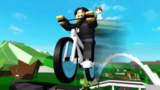 How To FLYING BICYCLE in Roblox BrookHaven RP (Flying Glitch)