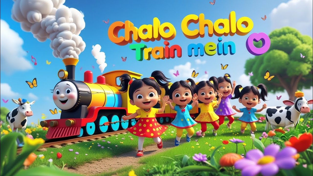 Train video | Chalo chalo train main | chalo chalo train main nursery rhyme | train videos | trains