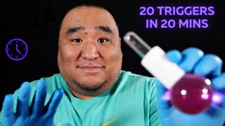 ASMR 20 Triggers in 20 Minutes [4K] 💤⏰
