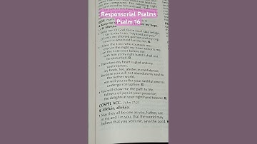 Thumbnail of Responsorial Psalms Psalm 16 #dailymass #dailymass #catholicdevotion #pray #song #catholiclife