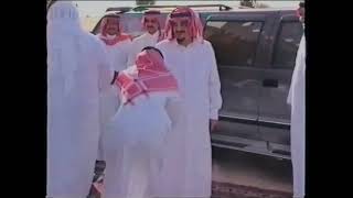 الملك فهد والملك سلمان  في ضيافة الأمير #عبدالعزيز_بن_فهد في العاذرية عام ١٩٩٣م.