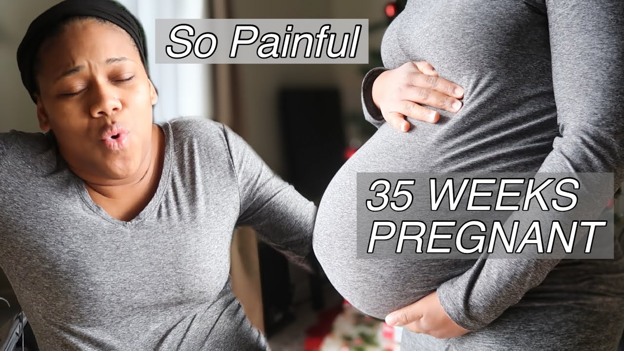 35 WEEK PREGNANCY UPDATE | STRUGGLING WITH SYMPHYSIS PUBIS DYSFUNCTION (SPD) | SO PAINFUL!