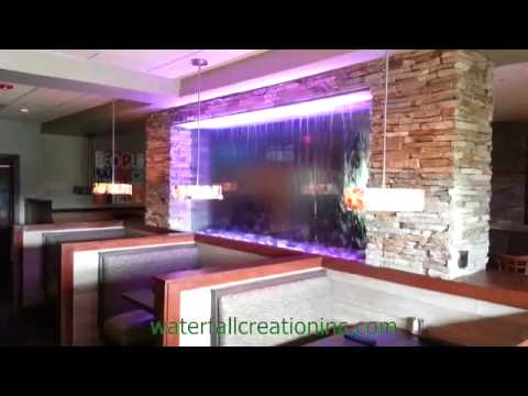 indoor waterfall wall stone waterfall wall partition with led lighting youtube indoor waterfall wall stone waterfall wall partition with led lighting youtube