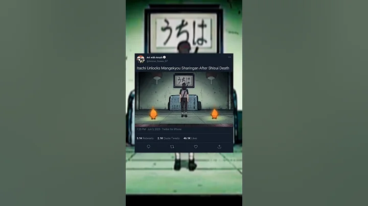 Itachi Unlocks Mangekyou Sharingan After Shisui Death 🥺 #anime #viral #naruto #itachi #shisui #trend