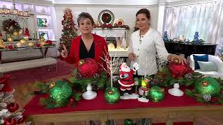 Choice of 6 or 8 Diamond Glass Ornaments by Valerie on QVC