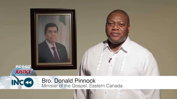 INC Rally Greeting: Brother Donald Pinnock