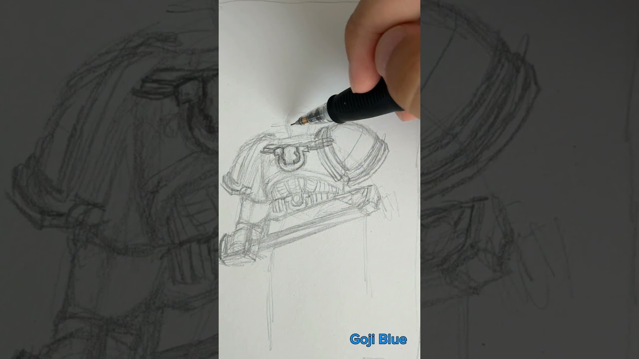 Drawing space marines until space marine 2 comes out pt 40