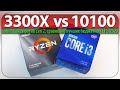 🔎Ryzen 3 3300X vs Core i3-10100 - Comet Lake против Zen 2, сравнение лучших бюджетных CPU 2020.