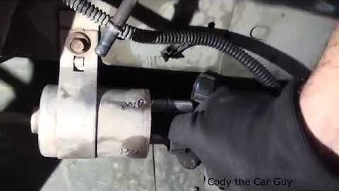 Chevy Cobalt Fuel filter location and replacement simple and easy