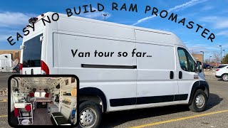 Easy no build van  2021 Ram Promaster