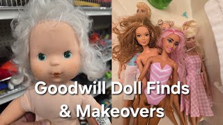 Goodwill Doll Finds- Barbie & Strawberry Shortcake Blow Kiss Doll Baby Apricot- Before & After