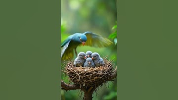 The pigeon makes a nest on the grape tree and the parrot also makes a nest 😭#ai #pigeon #parrot