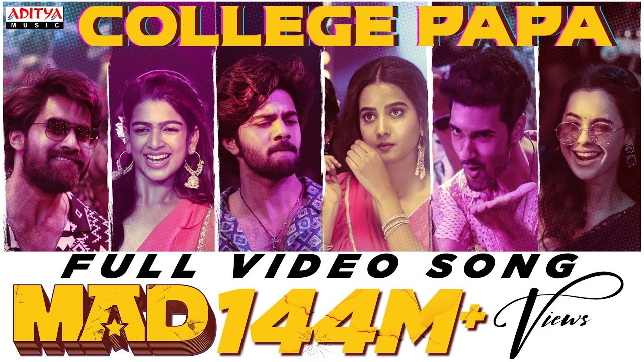 College Papa Full Video Song | MAD | Kalyan Shankar | S. Naga Vamsi | Bheems Ceciroleo