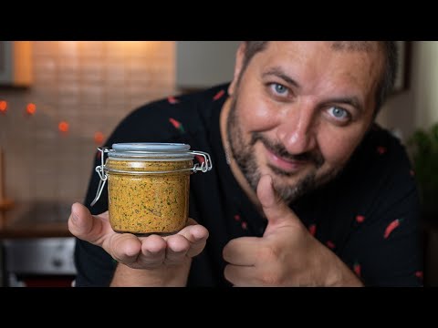 Восхитительная летняя аджика с орехами! Зеленая аджика
