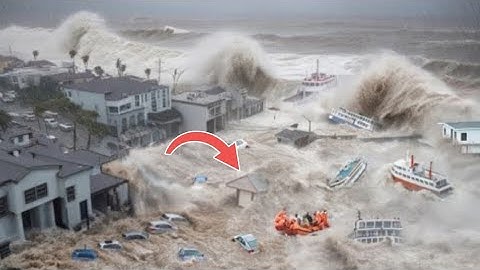Horrific Chaos In Croatia || Powerful Storm Destroys Everything In Rovinj, Istria