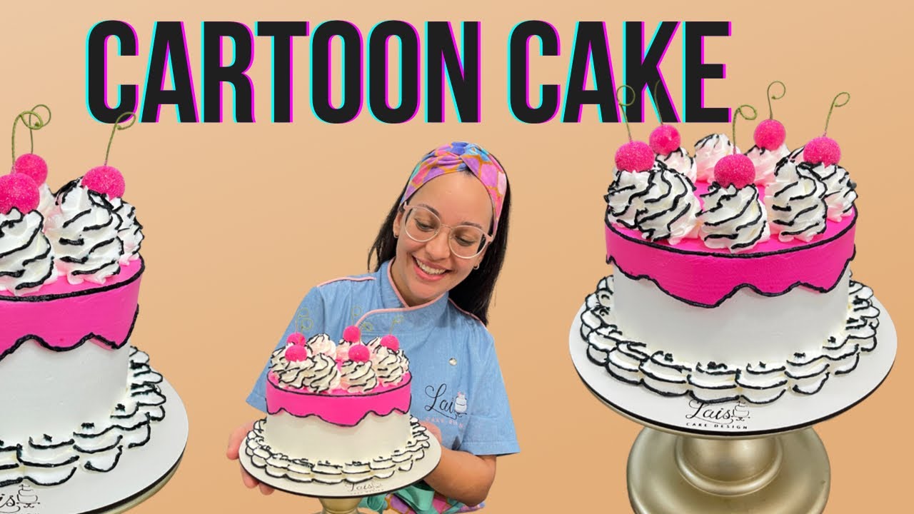 Cartoon cake: bolos que parecem desenhos 2D viralizam no TikTok, Ideias de  negócios