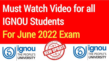 IGNOU Course Wise Date sheet for June 2022 TEE | IGNOU June 2022 Exam Update