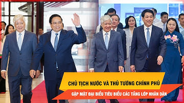 Chủ tịch nước và Thủ tướng Chính phủ gặp mặt đại biểu tiêu biểu các tầng lớp nhân dân | Thời sự