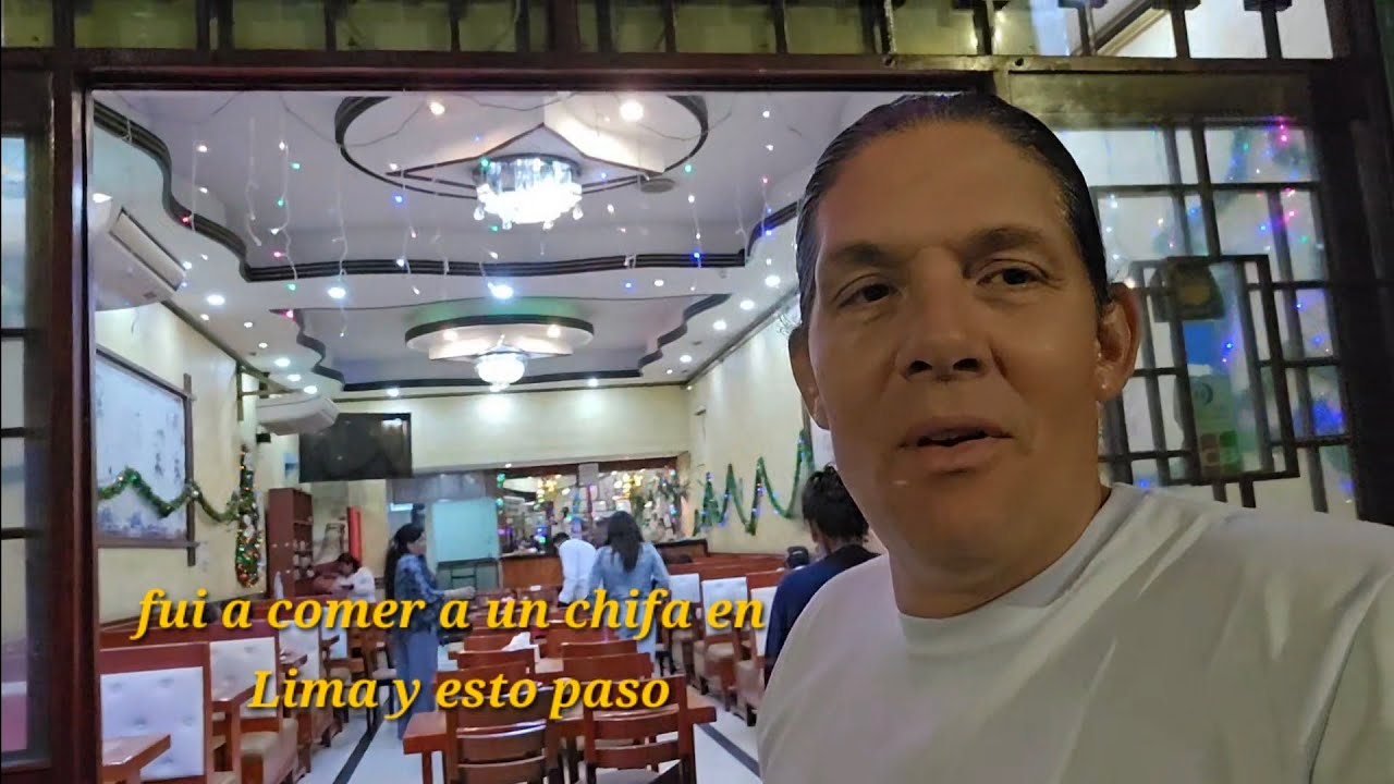 Fui a comer a un chifa en lima y esto paso.