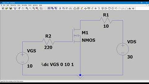 MOSFET Characteristics using LTSpice