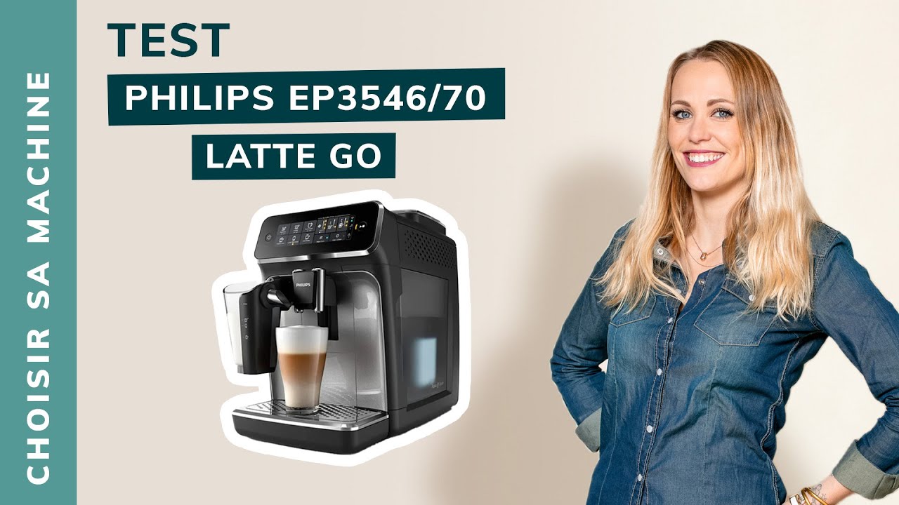PHILIPS LatteGo Connecté EP3546/70 - machine à café à grain garantie 3 ans