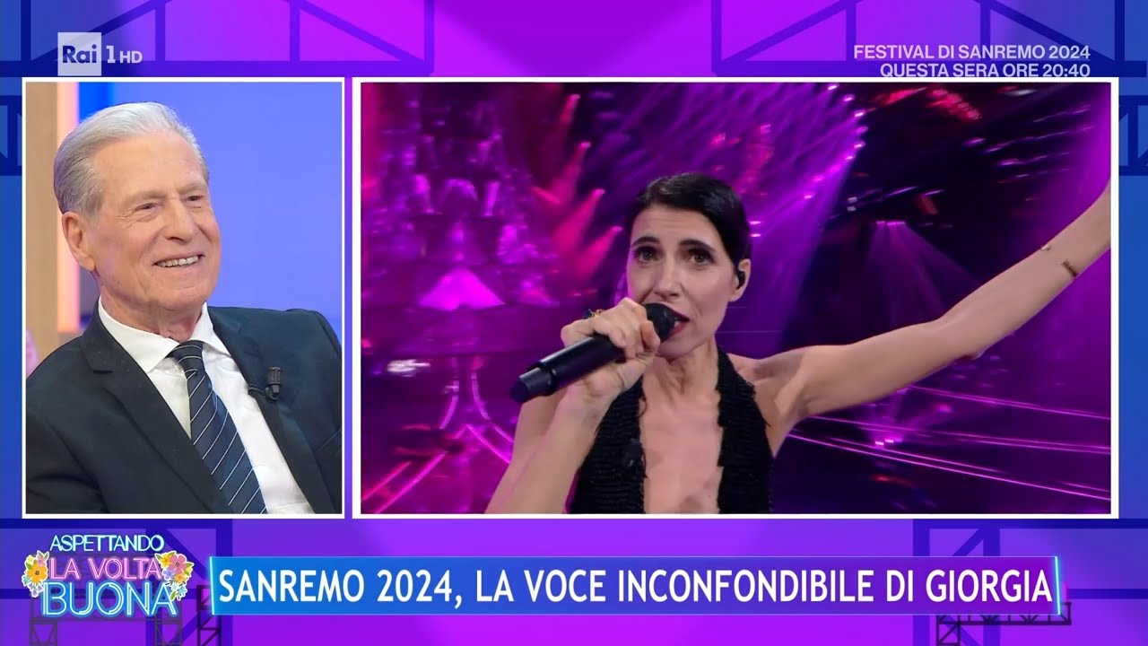 Sanremo 2024, la voce inconfondibile di Giorgia - La Volta Buona 08/02/2024