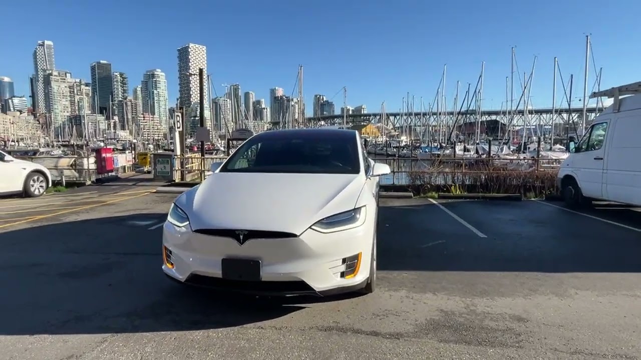 Tesla model X 2020 white 