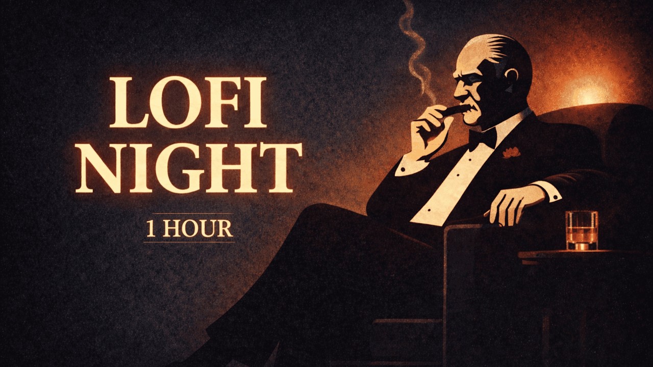 Godfather Mafia LoFi  1 HOUR Dark Retro Jazz | Noir Night Study & Chill Beats