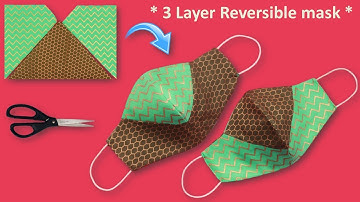 New 3 Layer No Fog Mask- 2 in 1 Easy Pattern Face Mask Sewing Tutorial | How to Make Face Mask Cloth