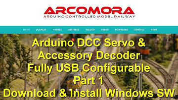 USB Configurable Arduino DCC Servo & Accessory Decoder - ArCoMoRa 01 - Download & Install