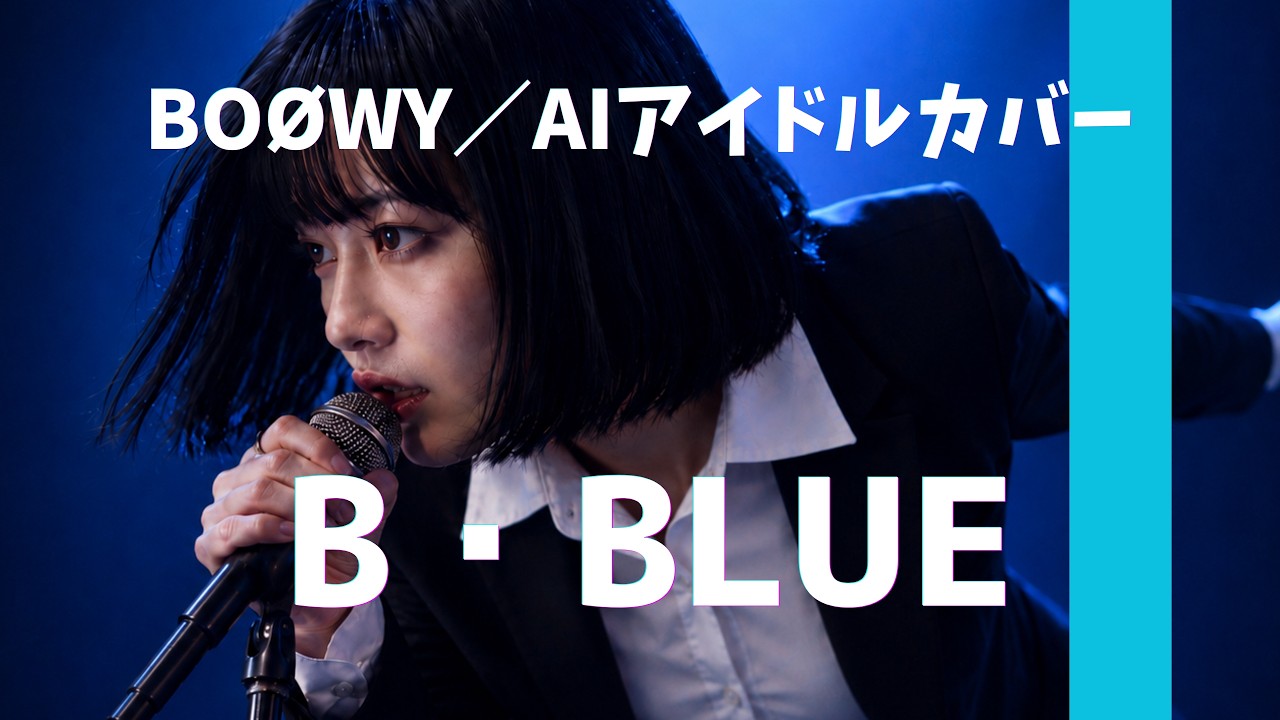 BOØWY B・BLUE｜AIアイドルロックカバー Ver. - YouTube