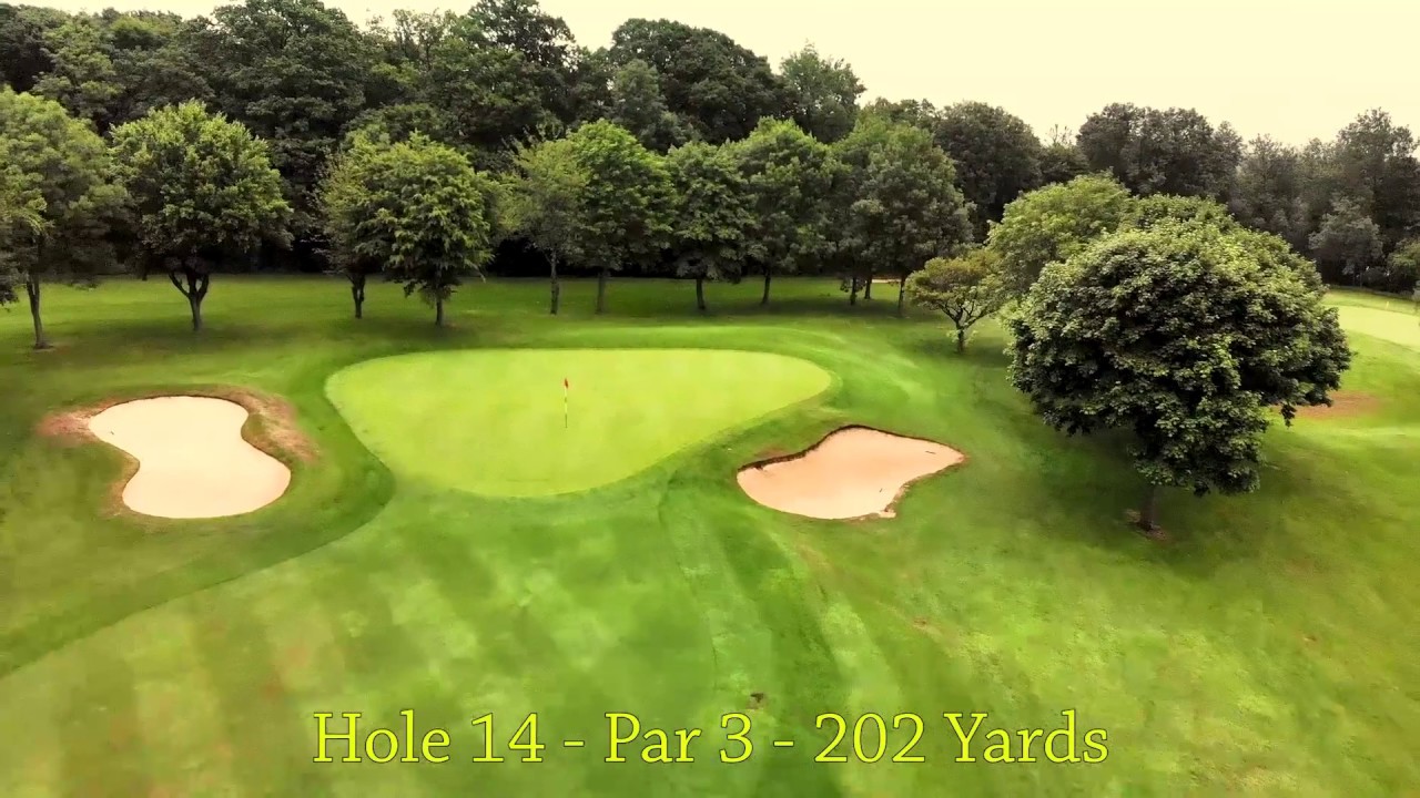 Welwyn Garden City Golf Club Hole 14 flyover YouTube
