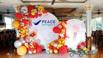 TRANG TRÍ Backdrop BONG BÓNG - Year End Party | TIỆC TẤT NIÊN CUỐI NĂM | Happy New Year 2023