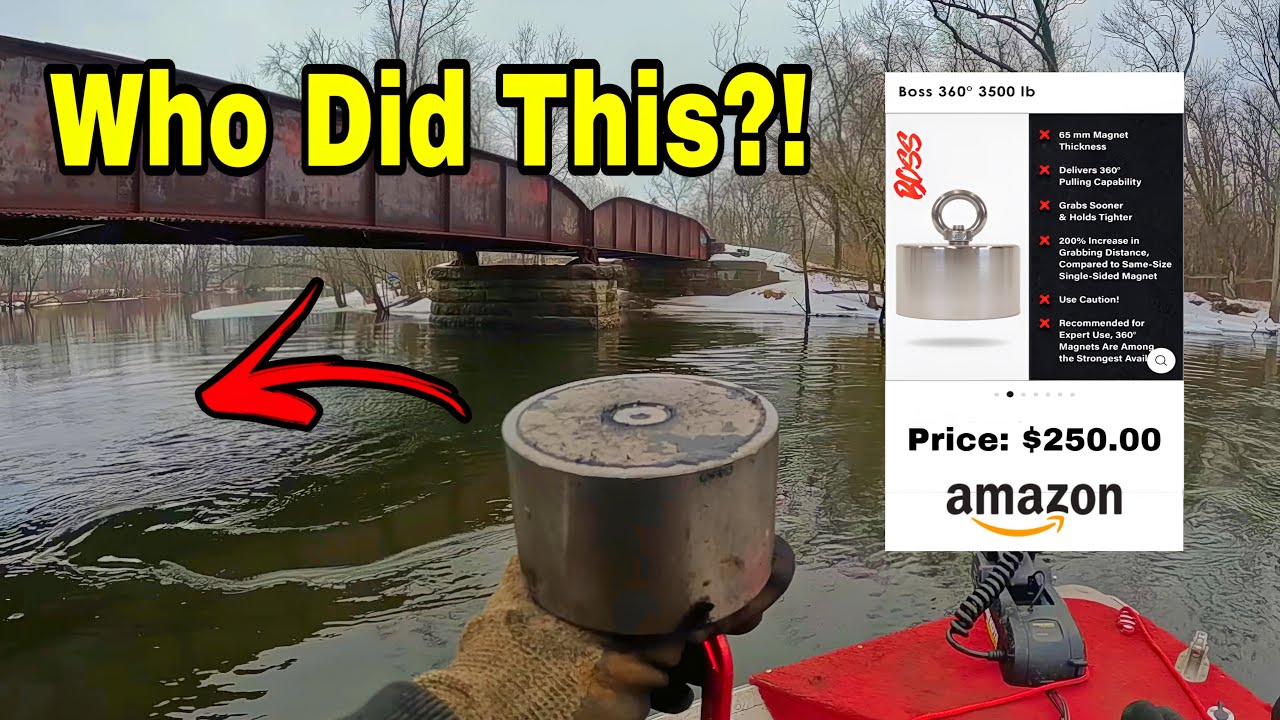 Dragging My Giant $250 Magnet Down the River - You Won't Believe