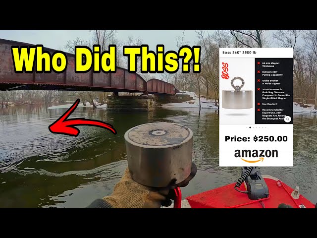 Dragging My Giant $250 Magnet Down the River - You Won't Believe What I  Found!!! 