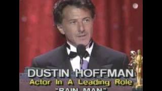 Dustin Hoffman Wins Best Actor | 61st Oscars (1989)