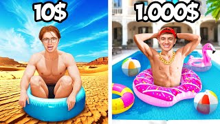 $10 vs $1000 Pool Parties! *BUDGET CHALLENGE*