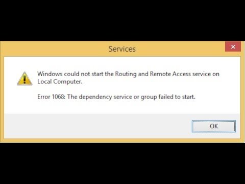 Tutorial memperbaiki "Error 1068: The depency service or group failed to start"