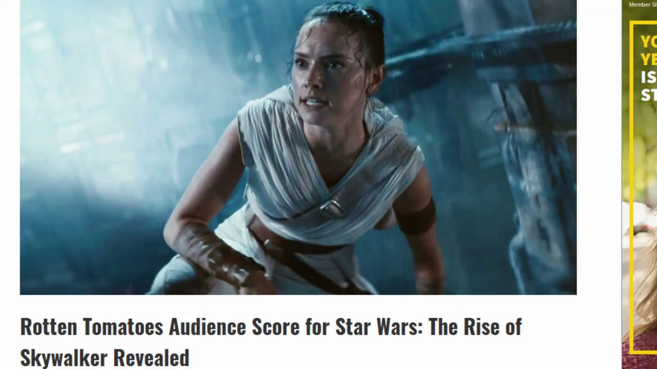 Star Wars #9 The Rise Of Skywalker Rotten Tomatoes Audience Score Revealed