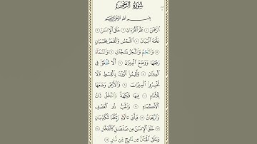 #سورة_الرحمن #قرآن #تلاوة_خاشعة #راحة_نفسية #quran #shortvideo #اكسبلور #المصحف #دويتو #duet