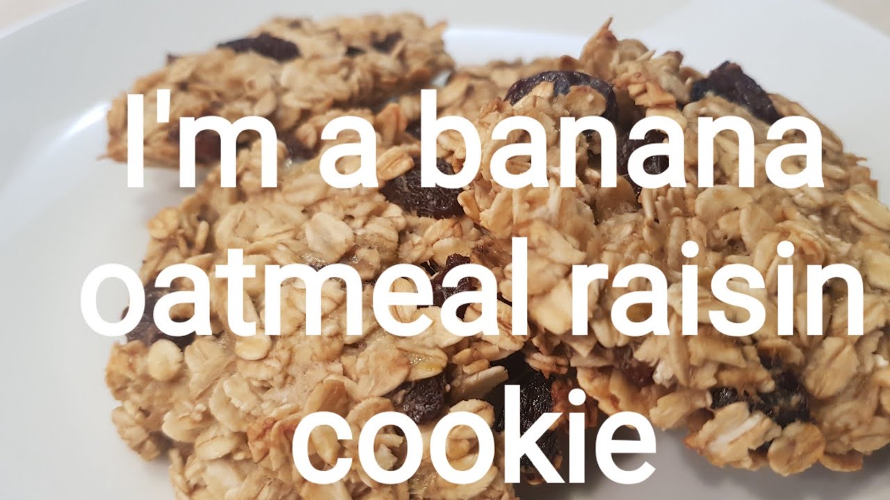 Banana Oatmeal Raisin Cookies No eggs or Flour (Small Batch) YouTube