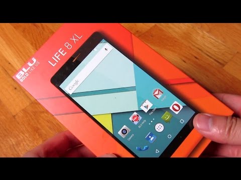 BLU Life 8 XL (2015) - Orange 5.5" Phone Unboxing