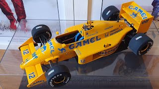 1/18 AUTOART Ayrton Senna Camel Conversion - 1987 Lotus 99T Vs Minichamps