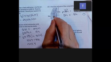 Geometry Unit 11 SA Vol Review part II