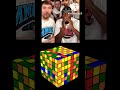 Robot vs humans in rubiks cube withmrbeast viral respect 1000iq rubikscube cubing shorts